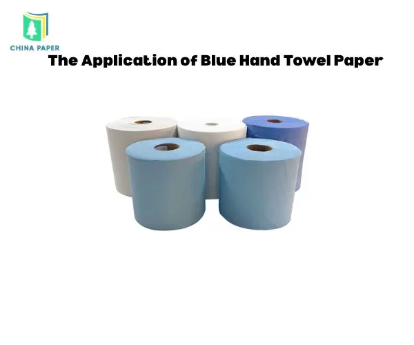 Die Anwendung von blauem Handtuchpapier