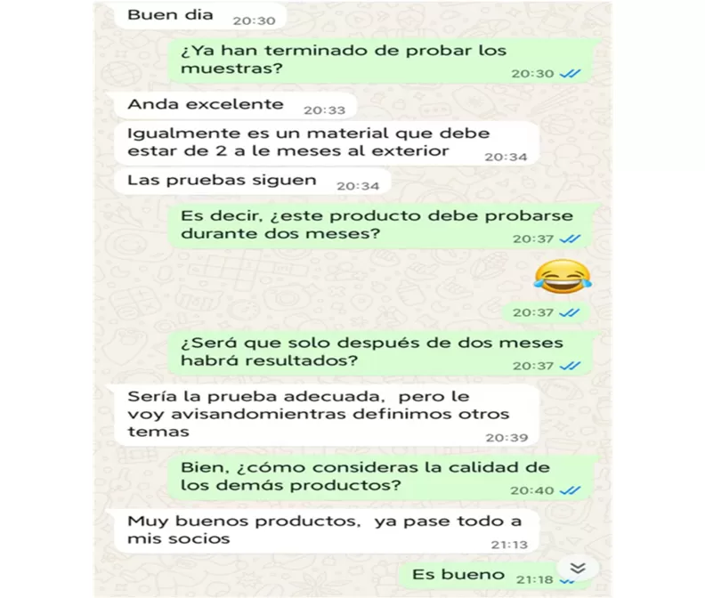 Kundenfeedback aus Argentinien
